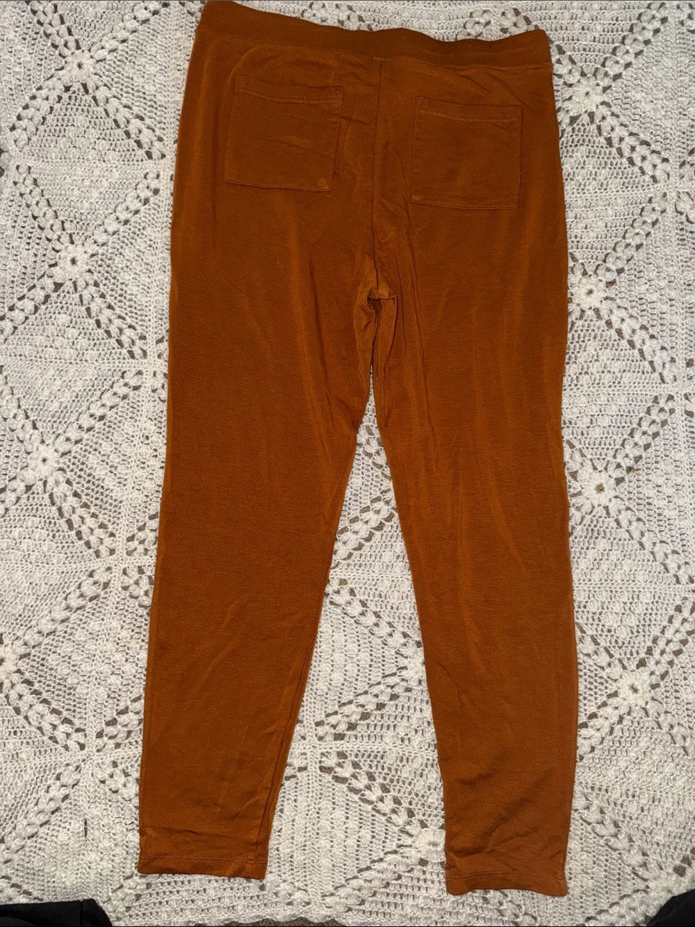 Lou & Grey for LOFT Rust Orange Lounge Set Size Medium Matching Top & Joggers